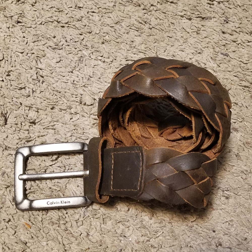 Calvin klein leather men's belt